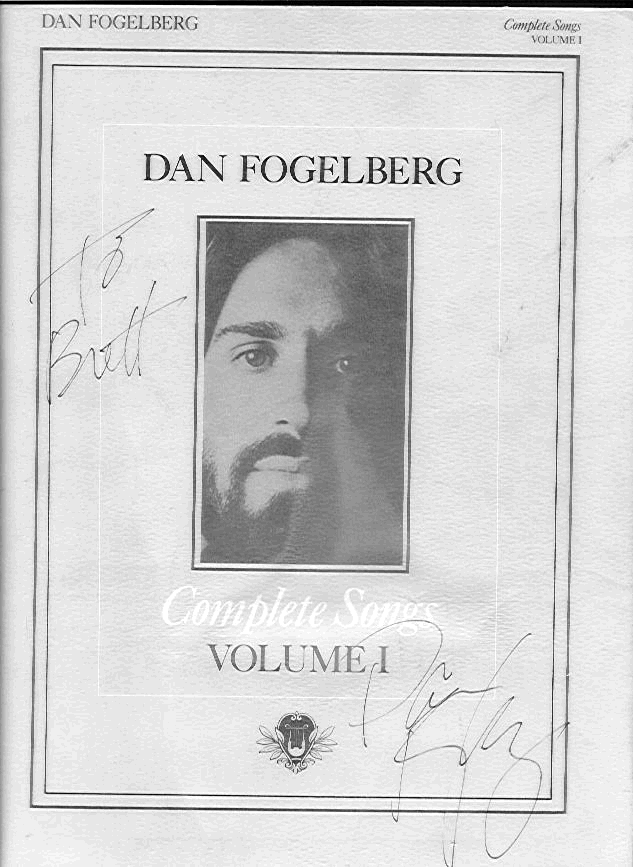 Songbook Signed By Dan