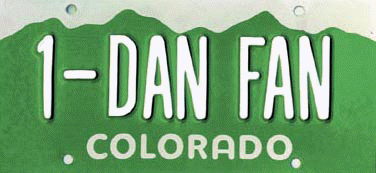 Colorado DanFan License Plate